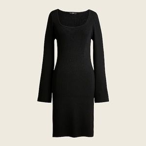 J. Crew Ribbed Squareneck Sweater Dress